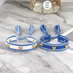 Bracelet Gold Heart with Tassle